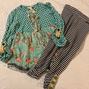 Matilda Jane x Joana Gaines Magnolia  outfit, size 6 top, size 4 pants